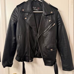Women's Black Biker Jacket